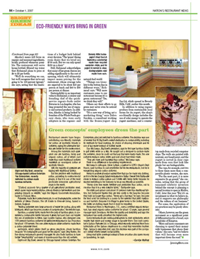 Nations Restaurant News Article